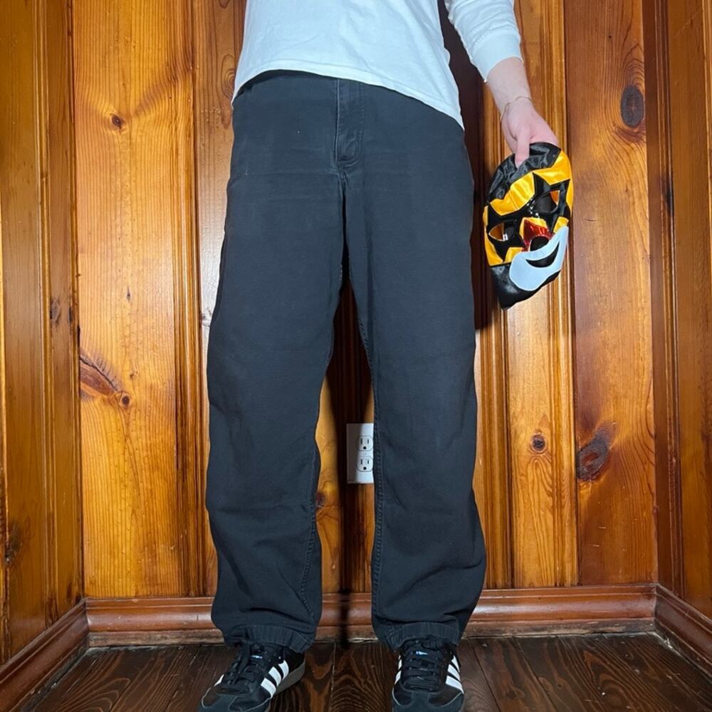Carhartt 38x30 Workwear Carpenter Pants Black Relaxed